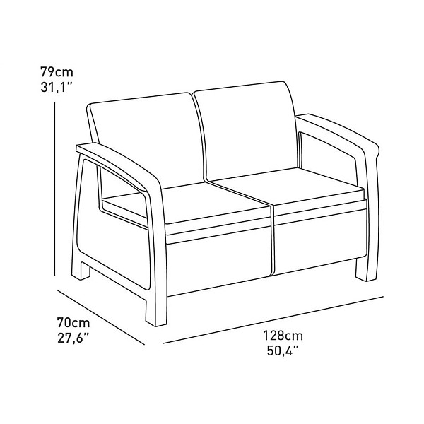 PLASTIC GARDEN FURNITURE CORFU FIESTA SE