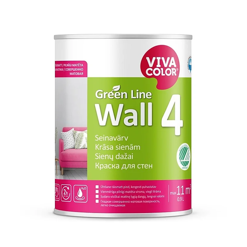 PAINTGREEN LINE WALL 4 A 0.9L