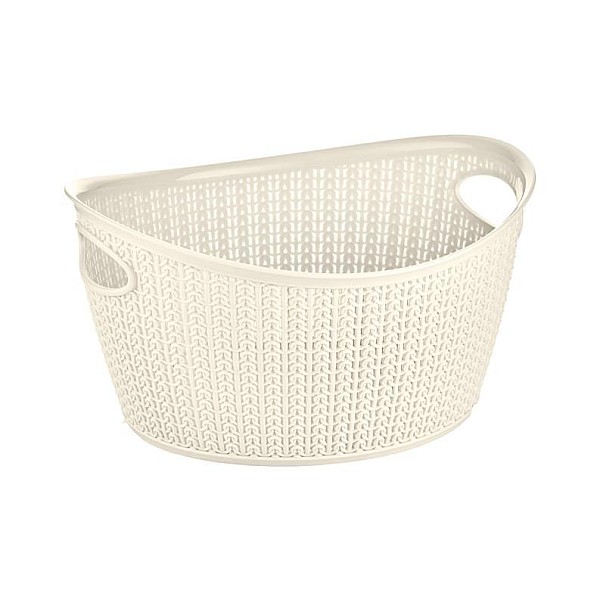 BASKET 3.3L KNIT OVAL M-1167 CREAM