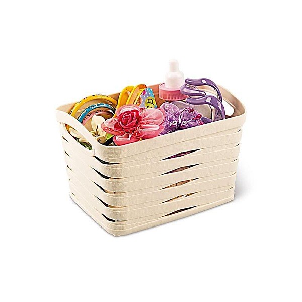 BASKET 1.5L RIBBON M-094 CREAM