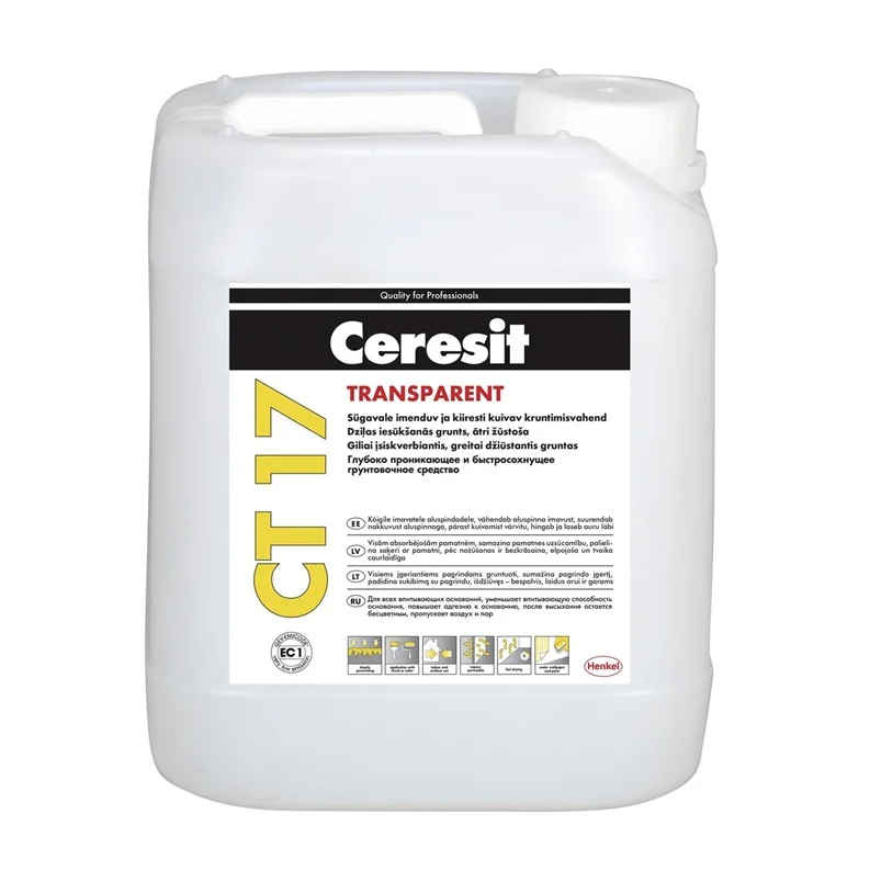 Gruntas giluminis Ceresit CT17. skaidri. 5 l