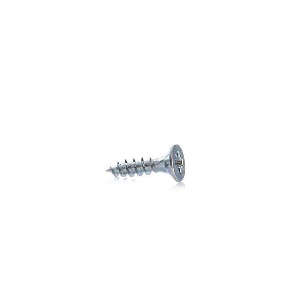 CHIPBOARD SCREW 3.0X12 WHT ZP 100PCS G1