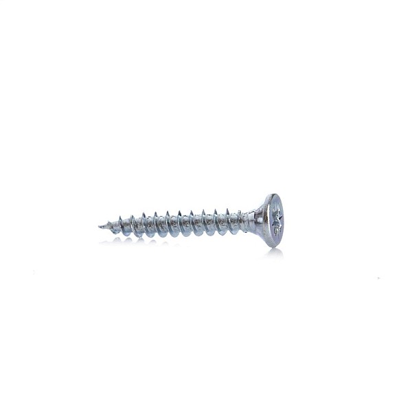 CHIPBOARD SCREW 3.0X20 WHT ZP 50PCS G1