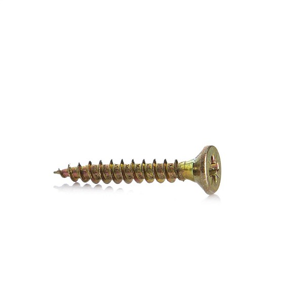 CHIPBOARD SCREW 3.0X20 YLW ZP 50PCS G1