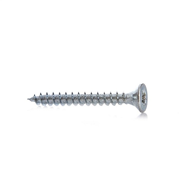 CHIPBOARD SCREW 3.0X25 WHT ZP 50PCS G1