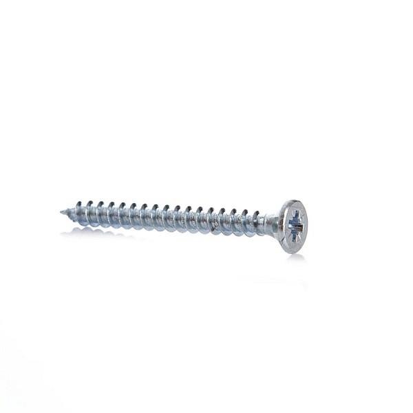 CHIPBOARD SCREW 3.0X30 WHT ZP 50PCS G1