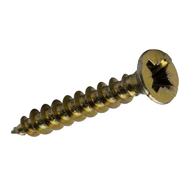 CHIPBOARD SCREW 3.0X30 YLW ZP 50PCS G1