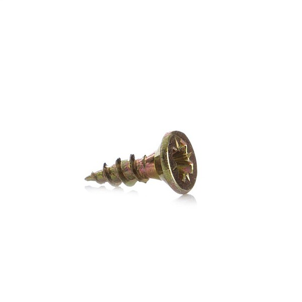 CHIPBOARD SCREW 3.5X12 YLW ZP 100PCS G1