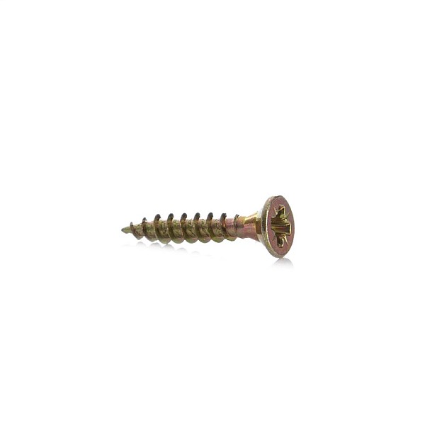 CHIPBOARD SCREW 3.5X20 YLW ZP 50PCS G1