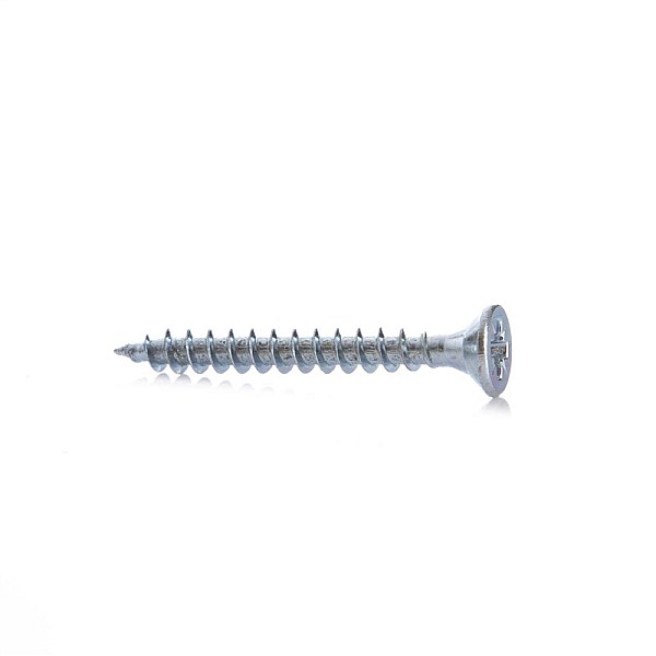 CHIPBOARD SCREW 3.5X30 WHT ZP 50PCS G1