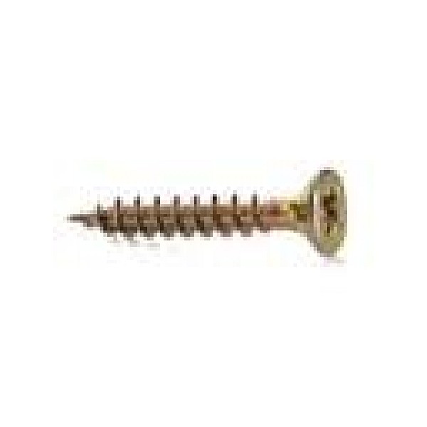 CHIPBOARD SCREW 4.0X25 YLW ZP 50PCS G1