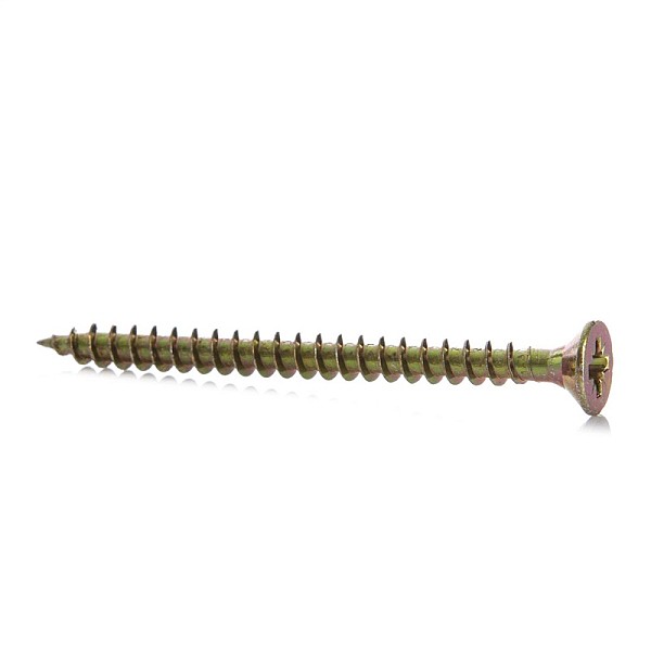 CHIPBOARD SCREW 4.0X50 YLW ZP 20PCS G1