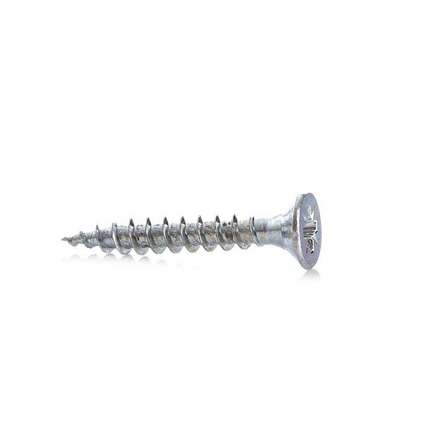 CHIPBOARD SCREW 4.5X30 WHT ZP 25PCS G1