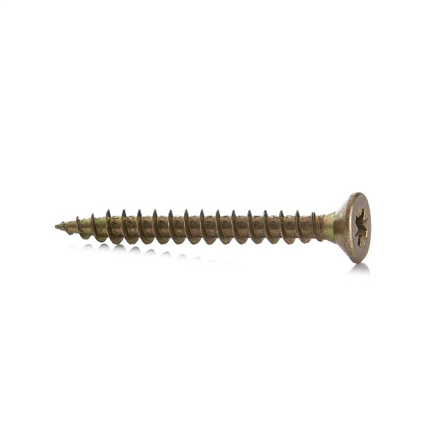 CHIPBOARD SCREW 4.5X40 YLW ZP 25PCS G1