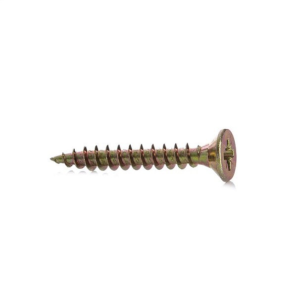 CHIPBOARD SCREW 5.0X35 YLW ZP 25PCS G1