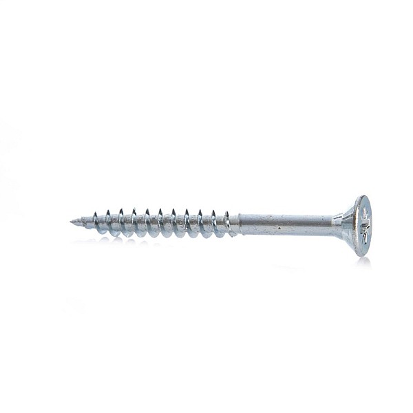 CHIPBOARD SCREW 5.0X50/30 WHT ZP10PCS G1