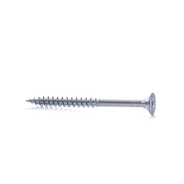 CHIPBOARD SCREW 5.0X60/36 WHT ZP10PCS G2