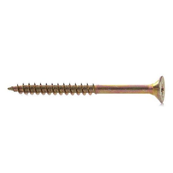 CHIPBOARD SCREW 5.0X60/36 YLW ZP10PCS G2