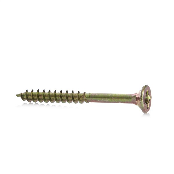 CHIPBOARD SCREW 6.0X70/42 YLW ZP10PCS G2