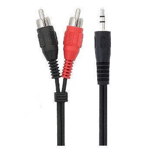 Laidas BLOW 3.5mm M. 2xRCA M. 3m. juodas 91-295