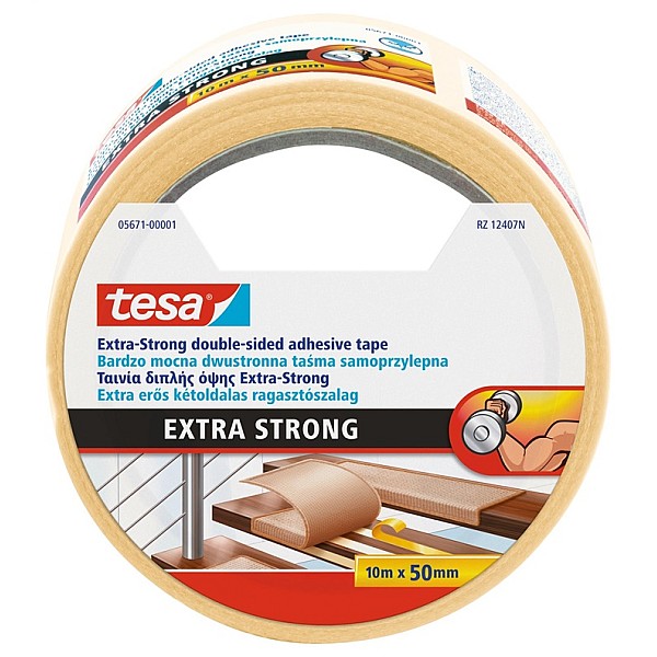 DOUBLE-SID TAPE EXTRA STRONG 10MX50MM