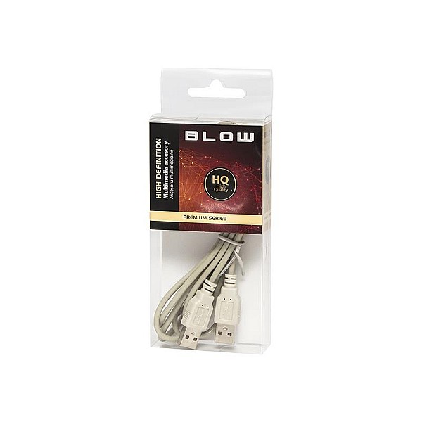 Laidas BLOW USB Type A M. USB Type A M. 1.5m. baltas 66-134