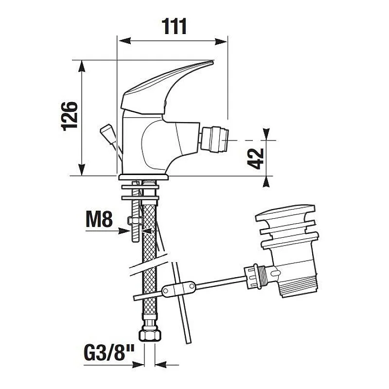 MAISĪTĀJS BIDĒ TALAS H3411N10041111 (JIKA) MAISĪTĀJS BIDĒ TALAS H3411N10041111 (JIKA)