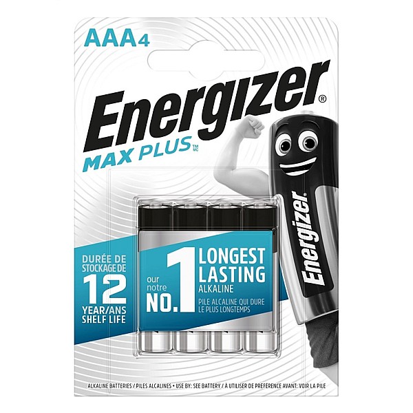 BATERIJAS ENERGIZER MAX PLUS AAA 2400 LR03 B4 1.5V Alkaline