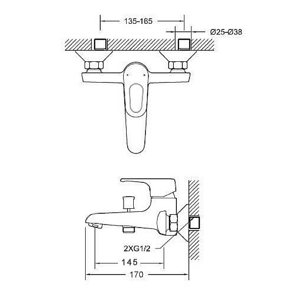 VANNAS MAISĪTĀJS SPOUT L-1104A WO ACC