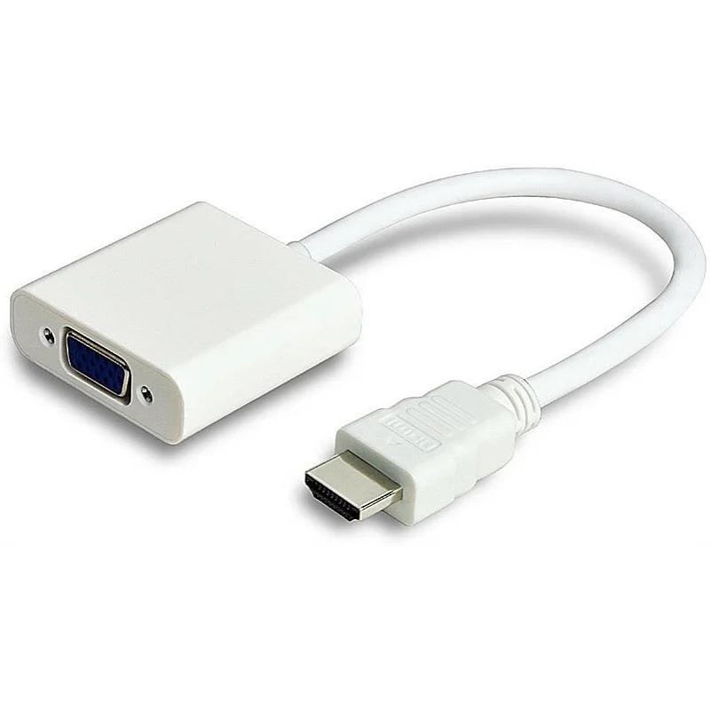 Adapteris MICRO_CONNEC HDMI M. VGA F. 0.15m. balts HDMVGA1 Adapteris MICRO_CONNEC HDMI M. VGA F. 0.15m. balts HDMVGA1