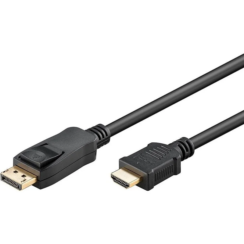 Kabelis MICRO_CONNEC HDMI M. Dipslay port M. 2m. melns Kabelis MICRO_CONNEC HDMI M. Dipslay port M. 2m. melns