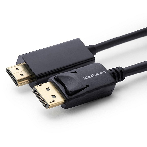 Kabelis MICRO_CONNEC HDMI M. Dipslay port M. 2m. juodas