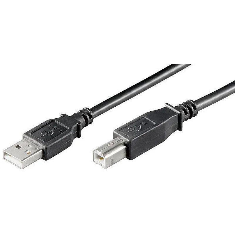 Kabelis MICRO_CONNEC USB TypeA M. USB TypeB M. 1.8m. melns Kabelis MICRO_CONNEC USB TypeA M. USB TypeB M. 1.8m. melns