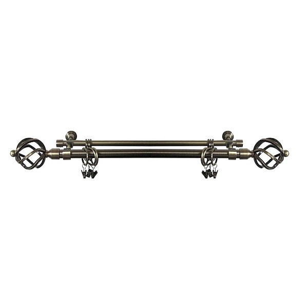 DOUBLE CURTAIN RAIL SET F512005 240CM