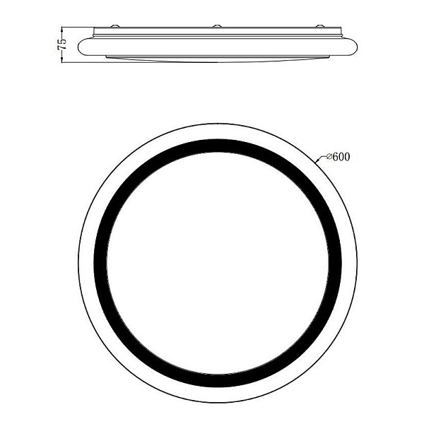 CEILING LAMP 33196 LIPARI 40W LED RC D59