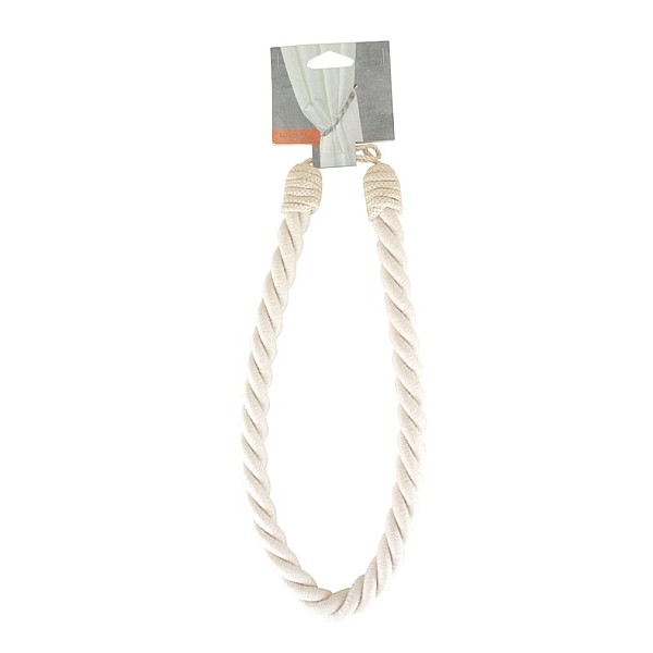 COTTON ROPE TIEBACK OFF WHITE