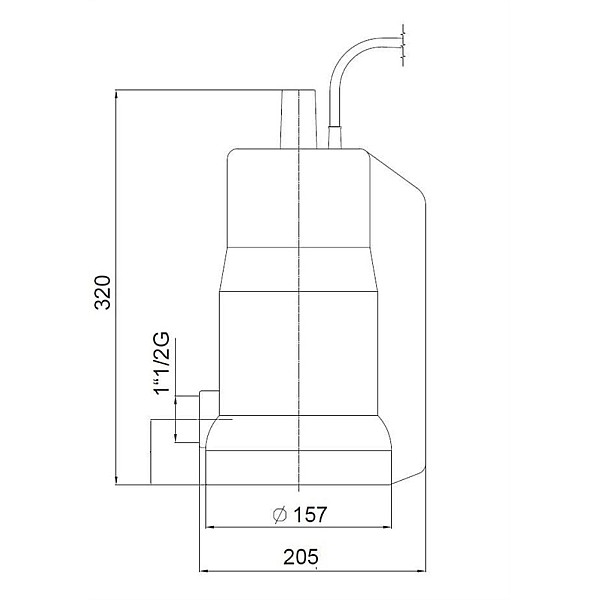 Drenažinis siurblys Marina STS 550-G. 550 W