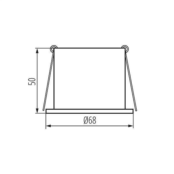 Iebūvēta lampa Kanlux Spag D. 35W. GU10. dzeltena/pelēka