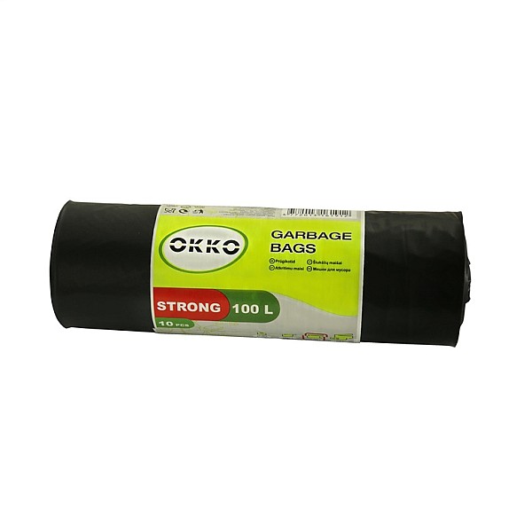 GARBAGE BAGS OKKO STRONG 100L 10PCS