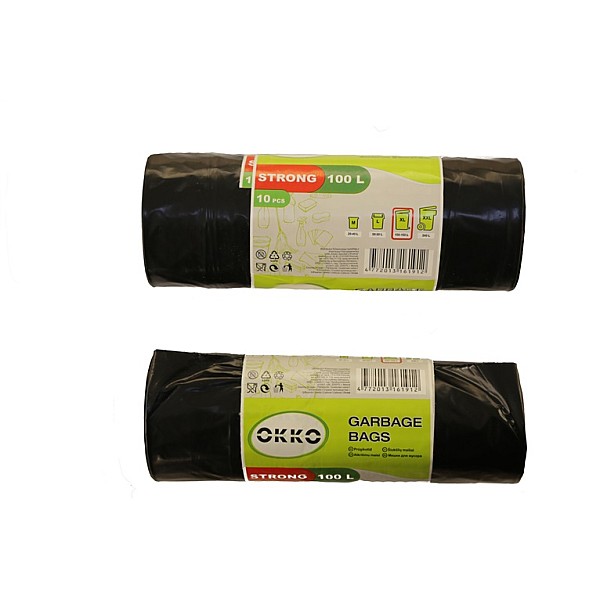 GARBAGE BAGS OKKO STRONG 100L 10PCS