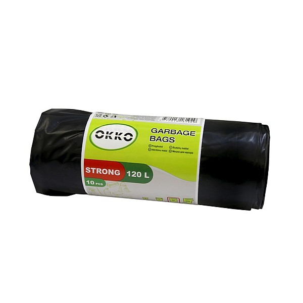 GARBAGE BAGS OKKO STRONG 120L 10PCS