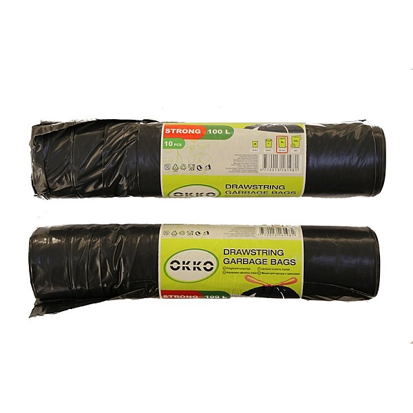 GARBAGE BAGS OKKO STRONG DS 100L 10PCS