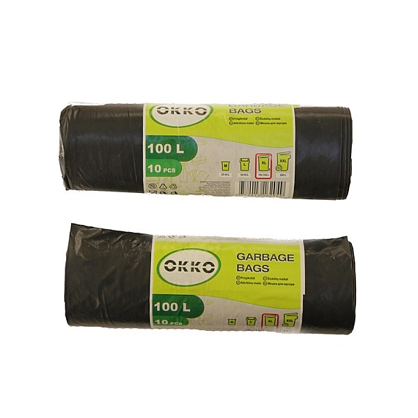 GARBAGE BAGS OKKO 100L 10PCS