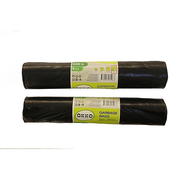 GARBAGE BAGS OKKO 240L 5PCS