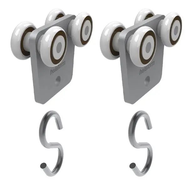 Ritenis Helaform. bīdāmām iekšdurvīm/durvīm. 2 gab