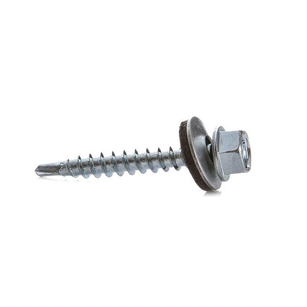 SELF SCREW 4.8X35 WOOD+EPDM ZN 10PCS