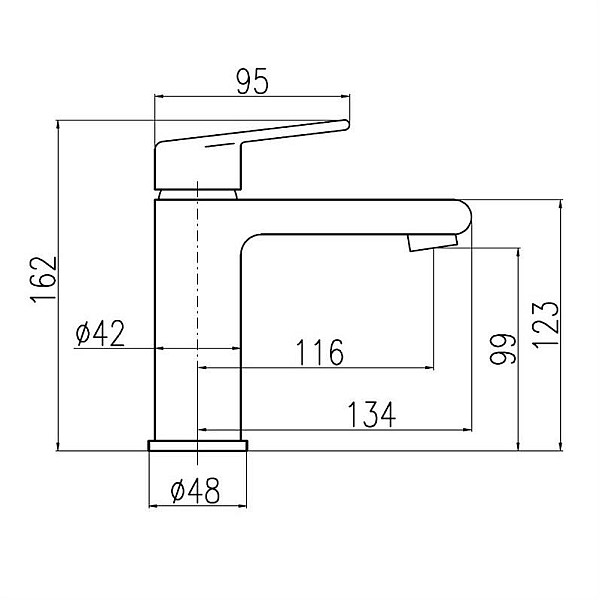 BASIN FAUCET COLORADO DCO129.5K