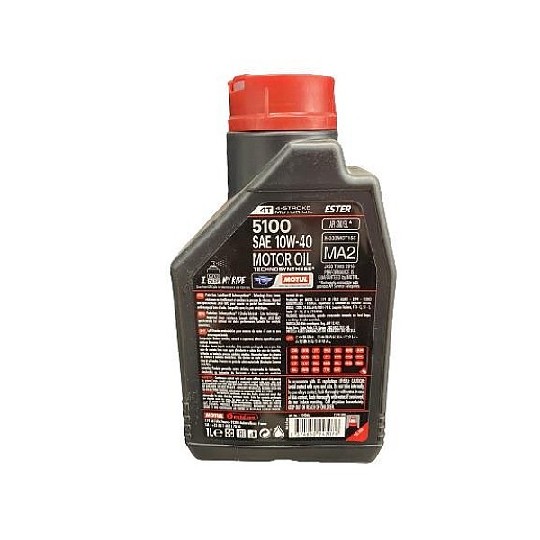 ENGINE OIL MOTO MOTUL 4T 5100 10W40 1L