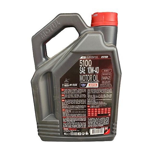 ENGINE OIL MOTO MOTUL 4T 5100 10W40 4L