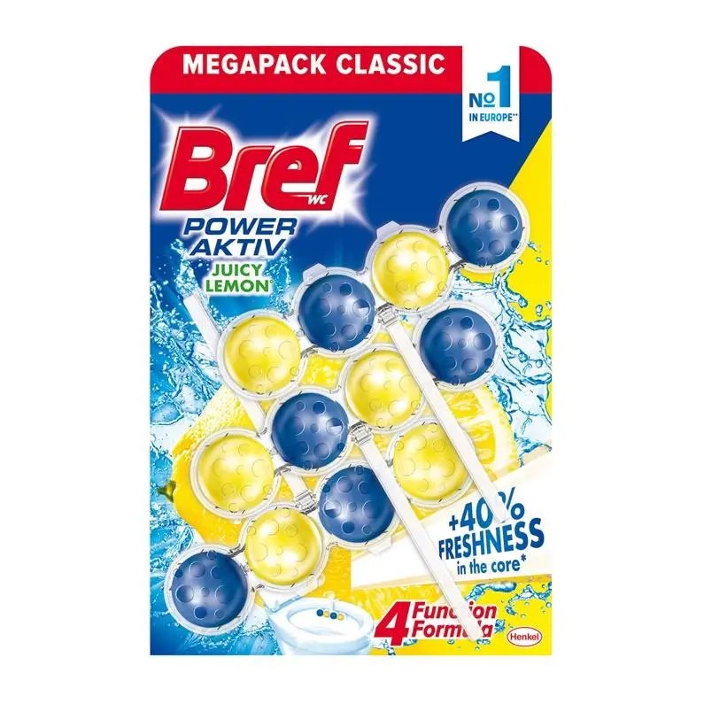 Tual.bloki Bref Power Active Lemon. 3x50 g